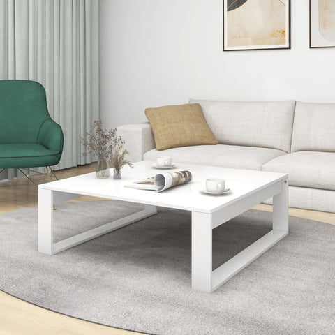 vidaXL Couchtisch Weiß 100x100x35 cm Holzwerkstoff