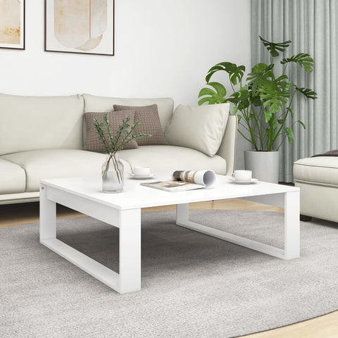 vidaXL Couchtisch Weiß 100x100x35 cm Holzwerkstoff