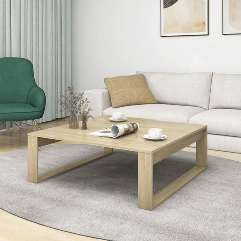 vidaXL Couchtisch Sonoma-Eiche 100x100x35 cm Holzwerkstoff