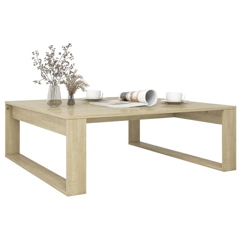 vidaXL Couchtisch Sonoma-Eiche 100x100x35 cm Holzwerkstoff