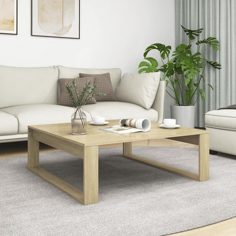 vidaXL Couchtisch Sonoma-Eiche 100x100x35 cm Holzwerkstoff