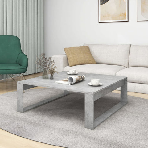 vidaXL Couchtisch Betongrau 100x100x35 cm Holzwerkstoff