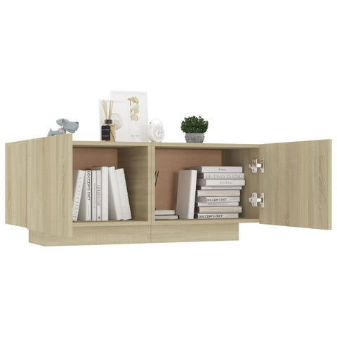 vidaXL Nachttisch Sonoma-Eiche 100x35x40 cm Holzwerkstoff