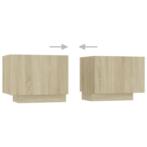 vidaXL Nachttisch Sonoma-Eiche 100x35x40 cm Holzwerkstoff