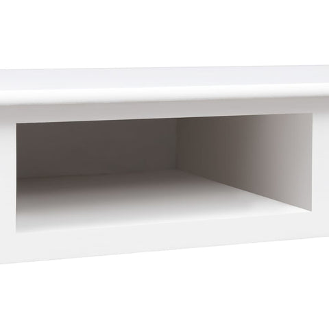 vidaXL Schreibtisch Weiß 108x45x76 cm Massivholz Paulownia