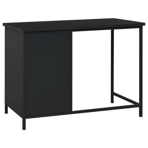 vidaXL Schreibtisch Industrie-Stil mit Schubladen Schwarz 105x52x75 cm