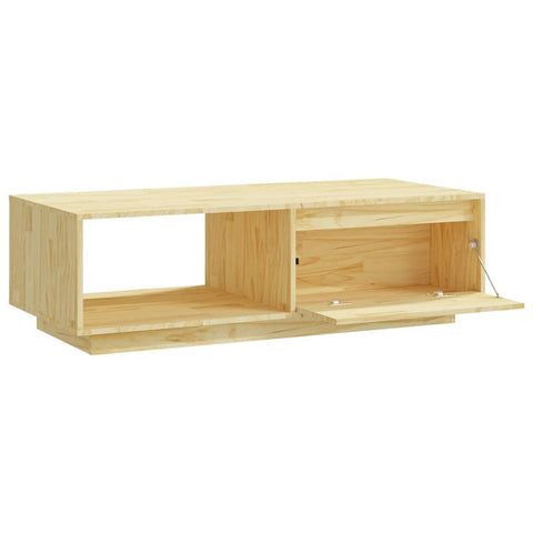 vidaXL Couchtisch 110x50x33,5 cm Massivholz Kiefer