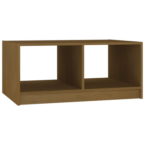 vidaXL Couchtisch Honigbraun 75x50x33,5 cm Massivholz Kiefer