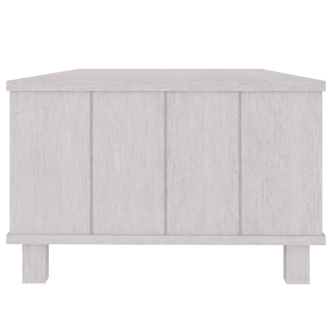 vidaXL Couchtisch HAMAR Weiß 100x55x35 cm Massivholz Kiefer