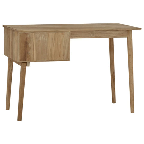 vidaXL Schreibtisch mit 2 Schubladen 110x52x75 cm Massivholz Teak