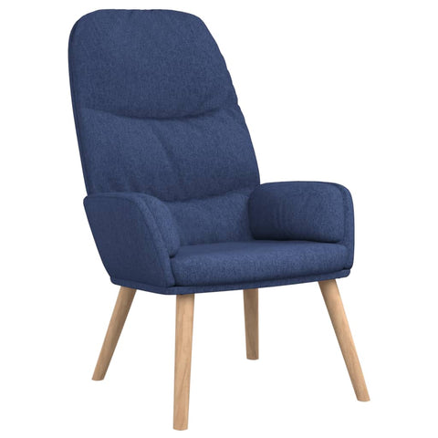 vidaXL Relaxsessel Blau Stoff