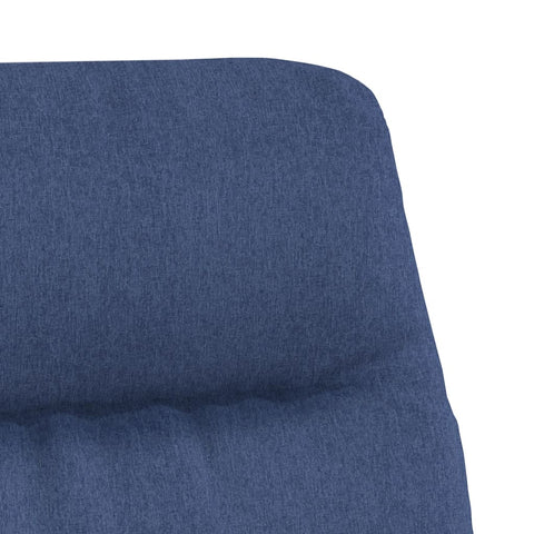 vidaXL Relaxsessel Blau Stoff