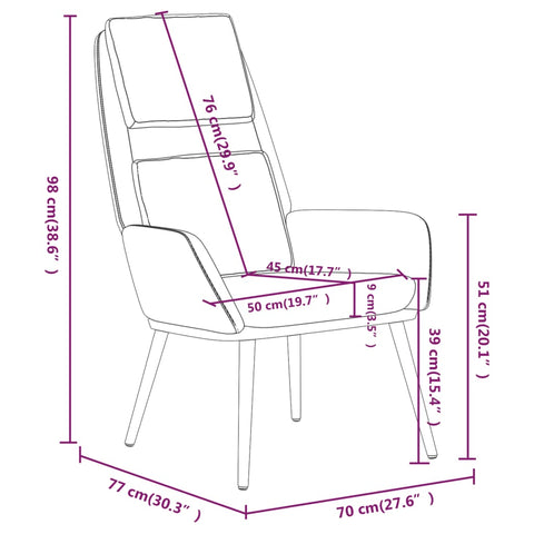 vidaXL Relaxsessel Braun Stoff