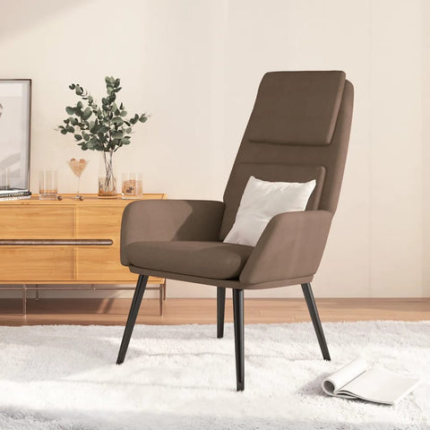 vidaXL Relaxsessel Taupe Stoff