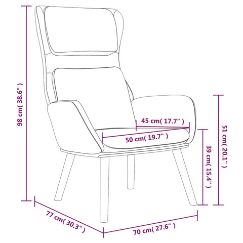 vidaXL Relaxsessel Braun Samt