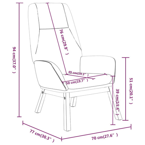 vidaXL Relaxsessel Braun Stoff