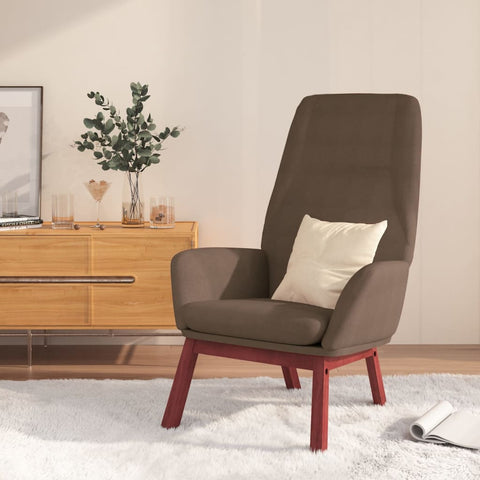 vidaXL Relaxsessel Taupe Stoff