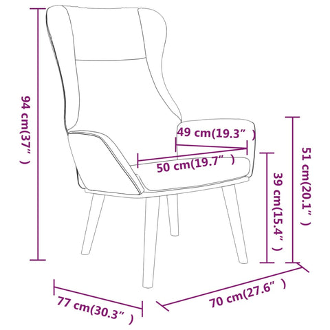 vidaXL Relaxsessel Schwarz Stoff