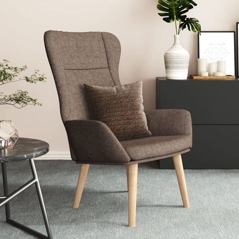 vidaXL Relaxsessel Taupe Stoff