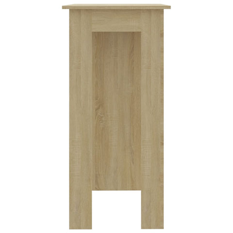 vidaXL Bartisch mit Regal Sonoma-Eiche 102x50x103,5 cm Holzwerkstoff