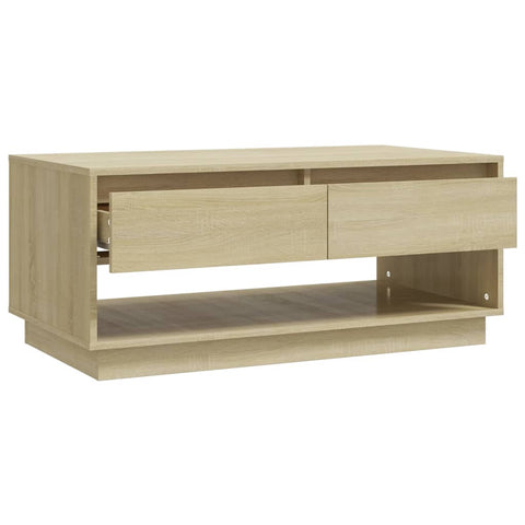 vidaXL Couchtisch Sonoma-Eiche 102,5x55x44 cm Holzwerkstoff