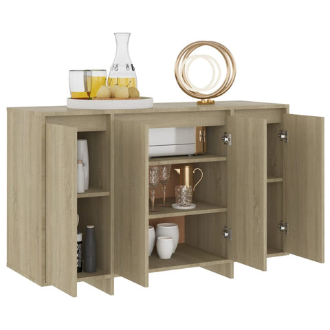 vidaXL Sideboard Sonoma-Eiche 120x41x75 cm Holzwerkstoff