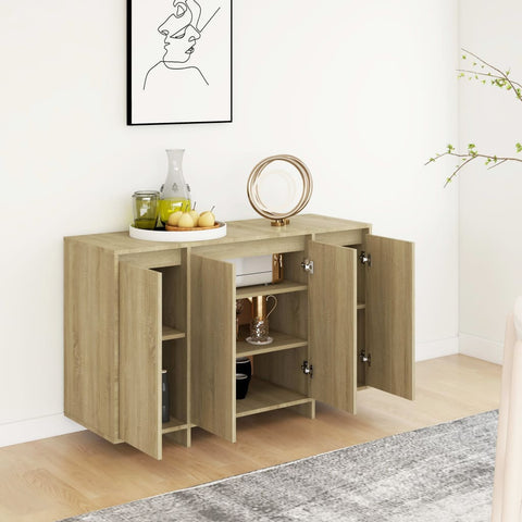 vidaXL Sideboard Sonoma-Eiche 120x41x75 cm Holzwerkstoff