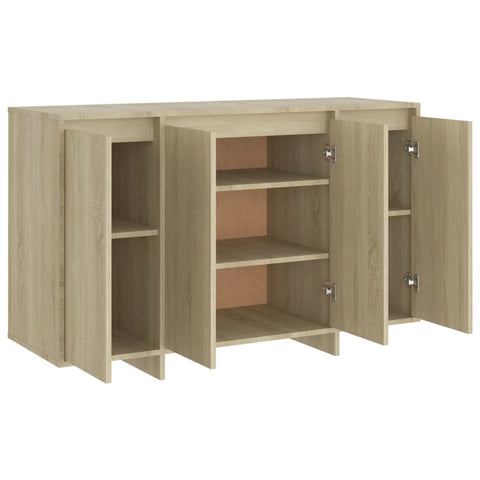 vidaXL Sideboard Sonoma-Eiche 120x41x75 cm Holzwerkstoff