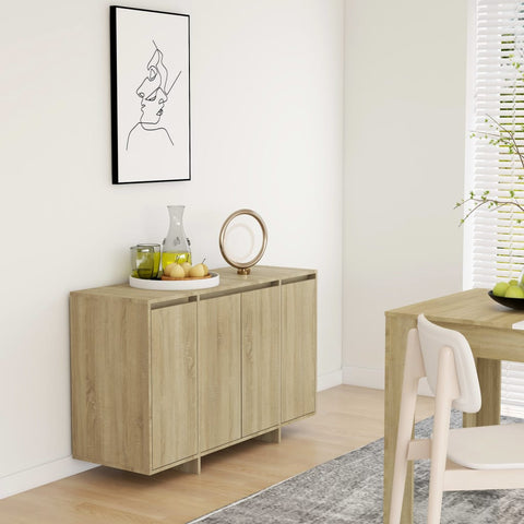 vidaXL Sideboard Sonoma-Eiche 120x41x75 cm Holzwerkstoff