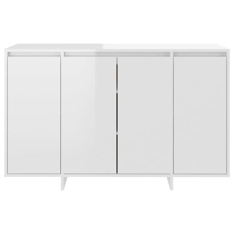 vidaXL Sideboard Hochglanz-Weiß 120x41x75 cm Holzwerkstoff