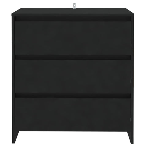 vidaXL Sideboard Schwarz 70x41x75 cm Holzwerkstoff