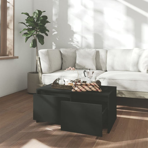 vidaXL Couchtisch Schwarz 90x50x41,5 cm Holzwerkstoff