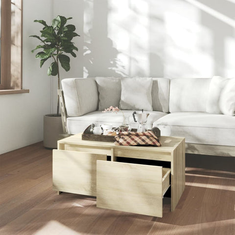 vidaXL Couchtisch Sonoma-Eiche 90x50x41,5 cm Holzwerkstoff