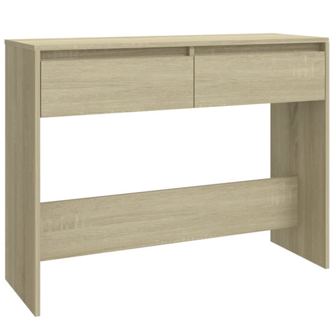 vidaXL Konsolentisch Sonoma-Eiche 100x35x76,5 cm Holzwerkstoff