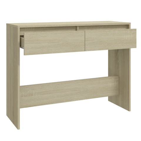 vidaXL Konsolentisch Sonoma-Eiche 100x35x76,5 cm Holzwerkstoff