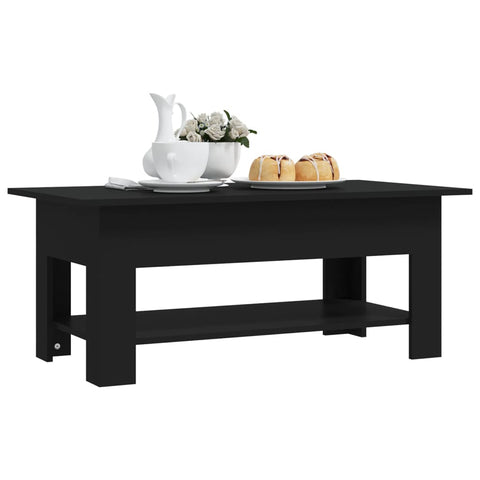 vidaXL Couchtisch Schwarz 102x55x42 cm Holzwerkstoff