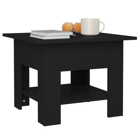 vidaXL Couchtisch Schwarz 55x55x42 cm Holzwerkstoff