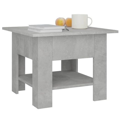 vidaXL Couchtisch Betongrau 55x55x42 cm Holzwerkstoff