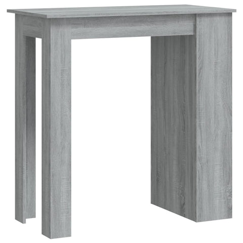 vidaXL Bartisch mit Regal Grau Sonoma 102x50x103,5cm Holzwerkstoff