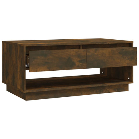 vidaXL Couchtisch Räuchereiche 102,5x55x44 cm Holzwerkstoff