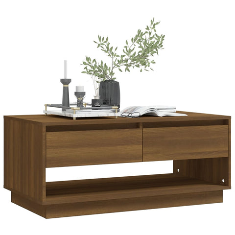 vidaXL Couchtisch Braun Eichen-Optik 102,5x55x44 cm Holzwerkstoff