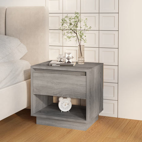 vidaXL Nachttische 2 Stk. Grau Sonoma 45x34x44 cm Holzwerkstoff