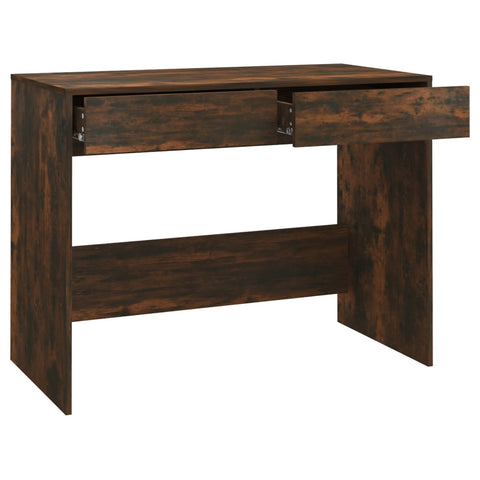 vidaXL Schreibtisch Räuchereiche 101x50x76,5 cm Holzwerkstoff