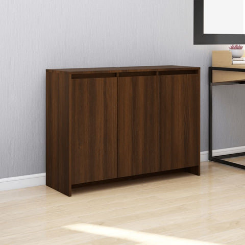 vidaXL Sideboard Braun Eichen-Optik 102x33x75 cm Holzwerkstoff