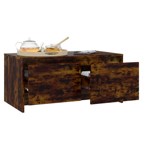 vidaXL Couchtisch Räuchereiche 90x50x41,5 cm Holzwerkstoff