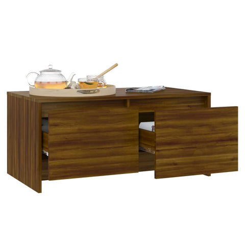 vidaXL Couchtisch Braun Eichen-Optik 90x50x41,5 cm Holzwerkstoff