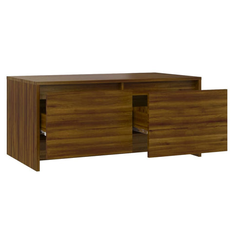 vidaXL Couchtisch Braun Eichen-Optik 90x50x41,5 cm Holzwerkstoff