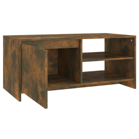 vidaXL Couchtisch Räuchereiche 102x50x45 cm Holzwerkstoff