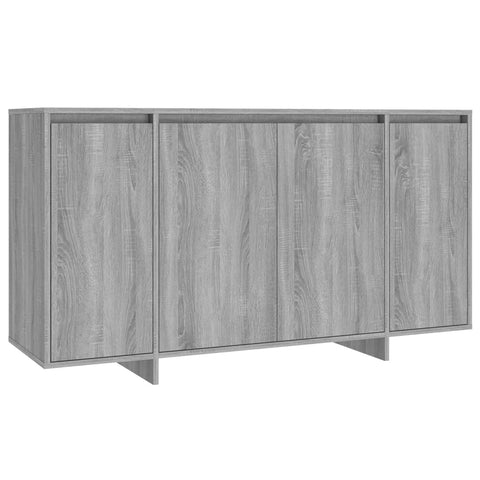 Sideboard Grau Sonoma 135x41x75 cm Holzwerkstoff