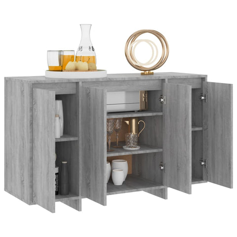 vidaXL Sideboard Grau Sonoma 120x41x75 cm Holzwerkstoff